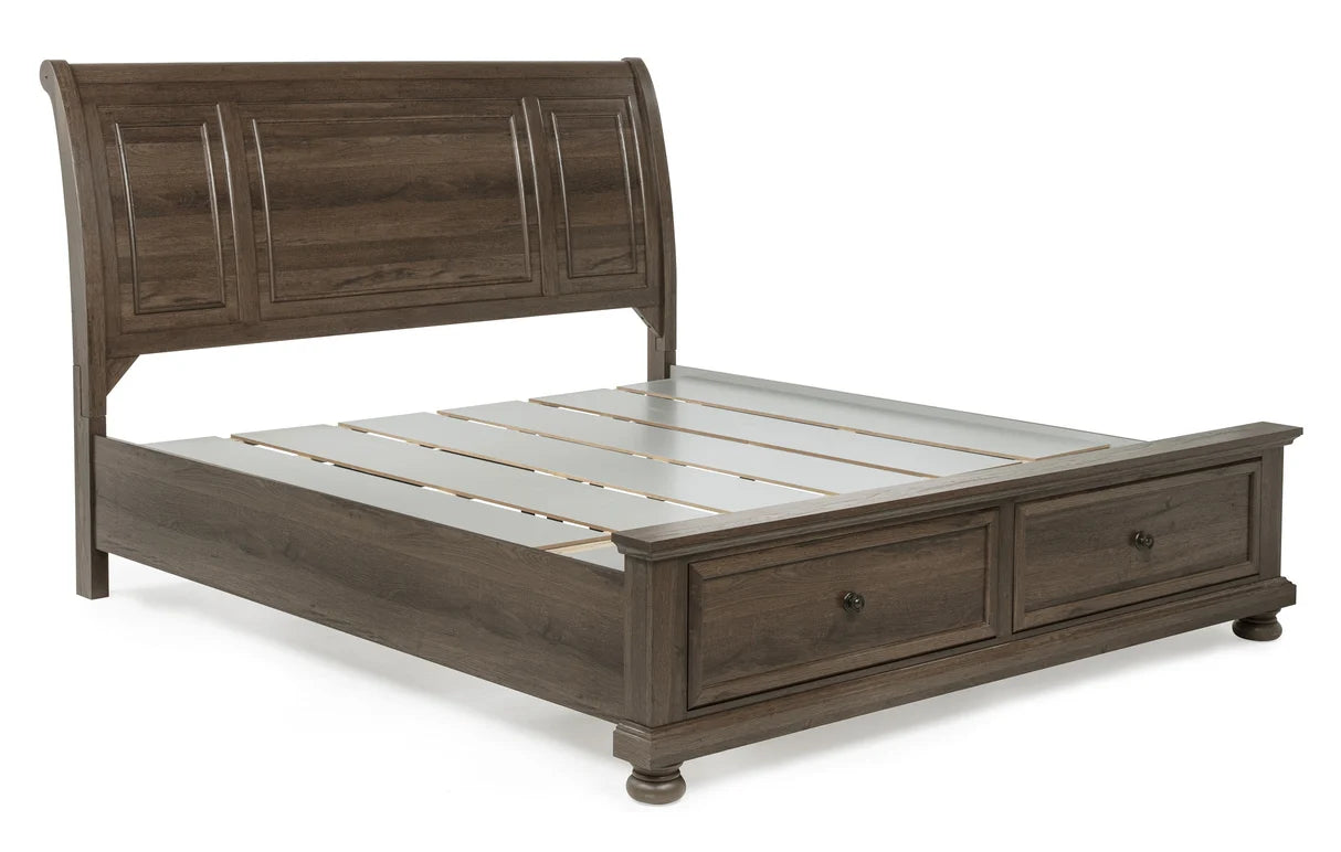 Claribelle Brown Sleigh Storage Bedroom Set