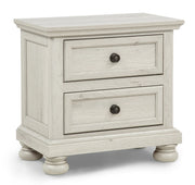 Claribelle Weathered White Nightstand