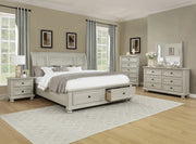 Claribelle Weathered White Storage Bedroom Set
