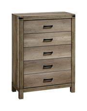 Matteo Weathered Wood 5-Drawer Chest