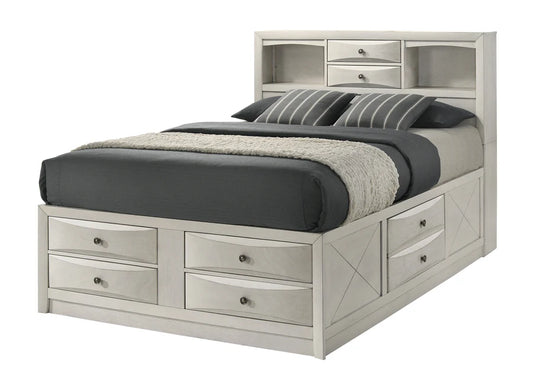 Emily Storage White Bedroom Set