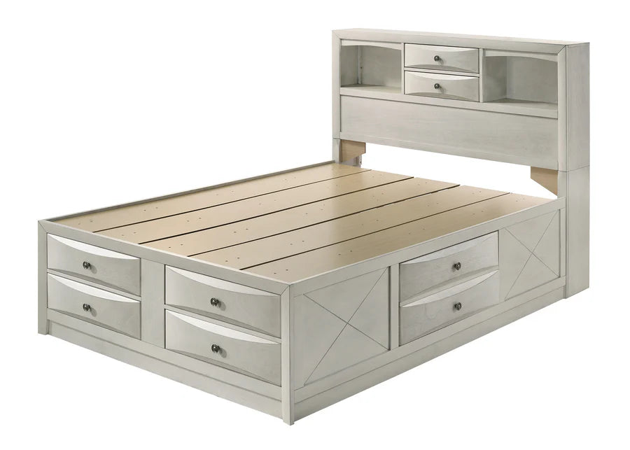 Emily Storage White Bedroom Set