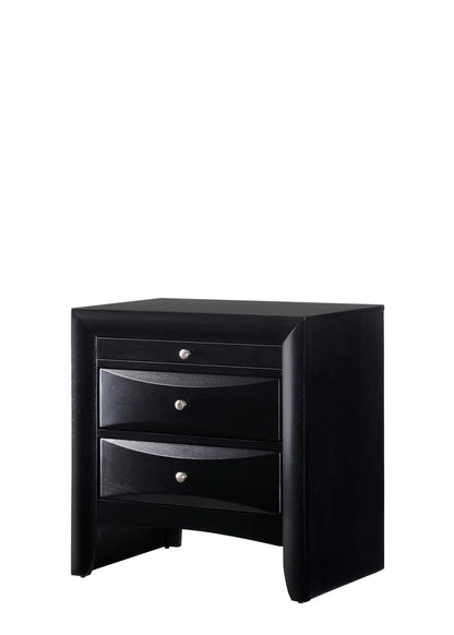 Emily Storage Black Bedroom Set