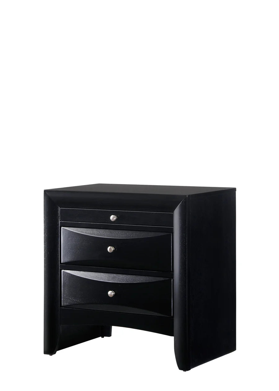 Emily Storage Black Bedroom Set