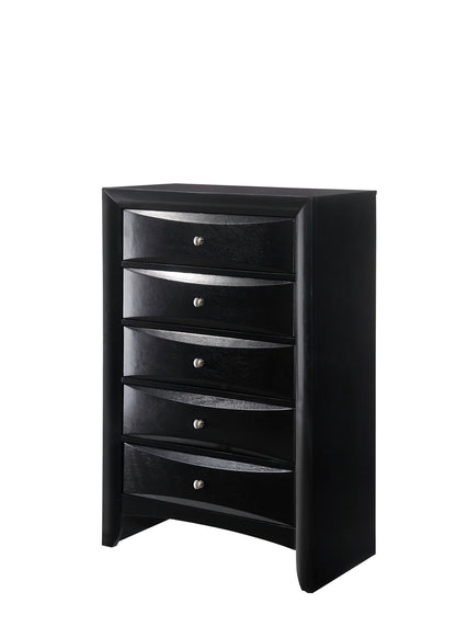 Emily Storage Black Bedroom Set