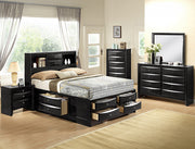 Emily Storage Black Bedroom Set
