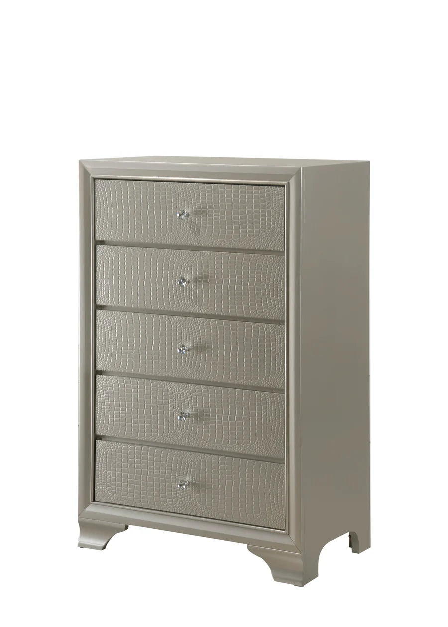 Lyssa LED Champagne Bedroom Set