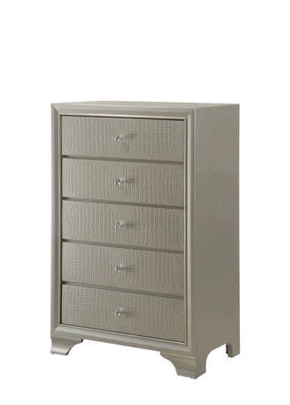 Lyssa LED Champagne Bedroom Set