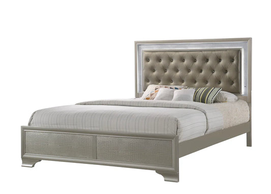 Lyssa LED Champagne Bedroom Set