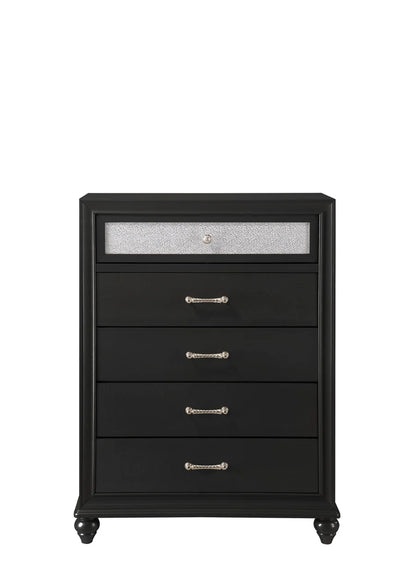 Lila Black Bedroom Set