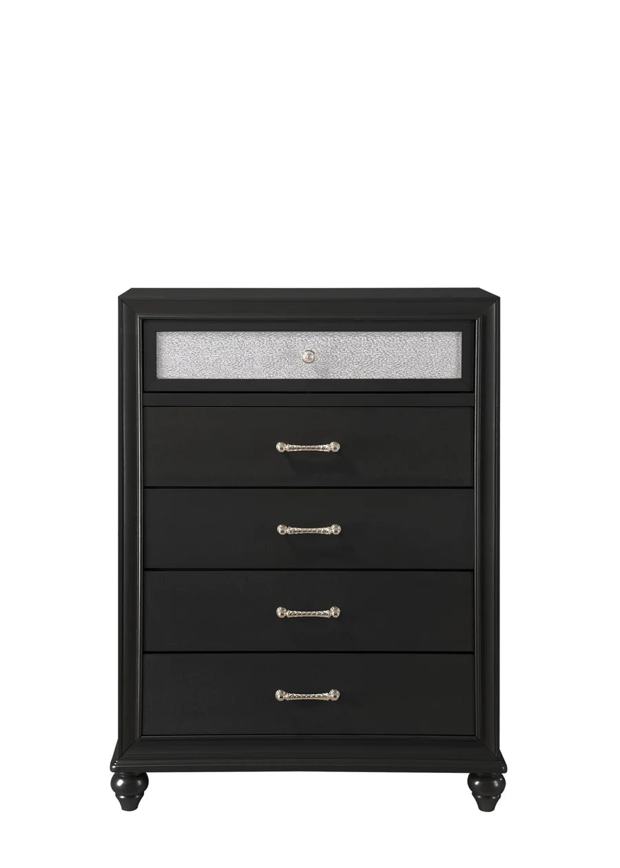 Lila Black Bedroom Set