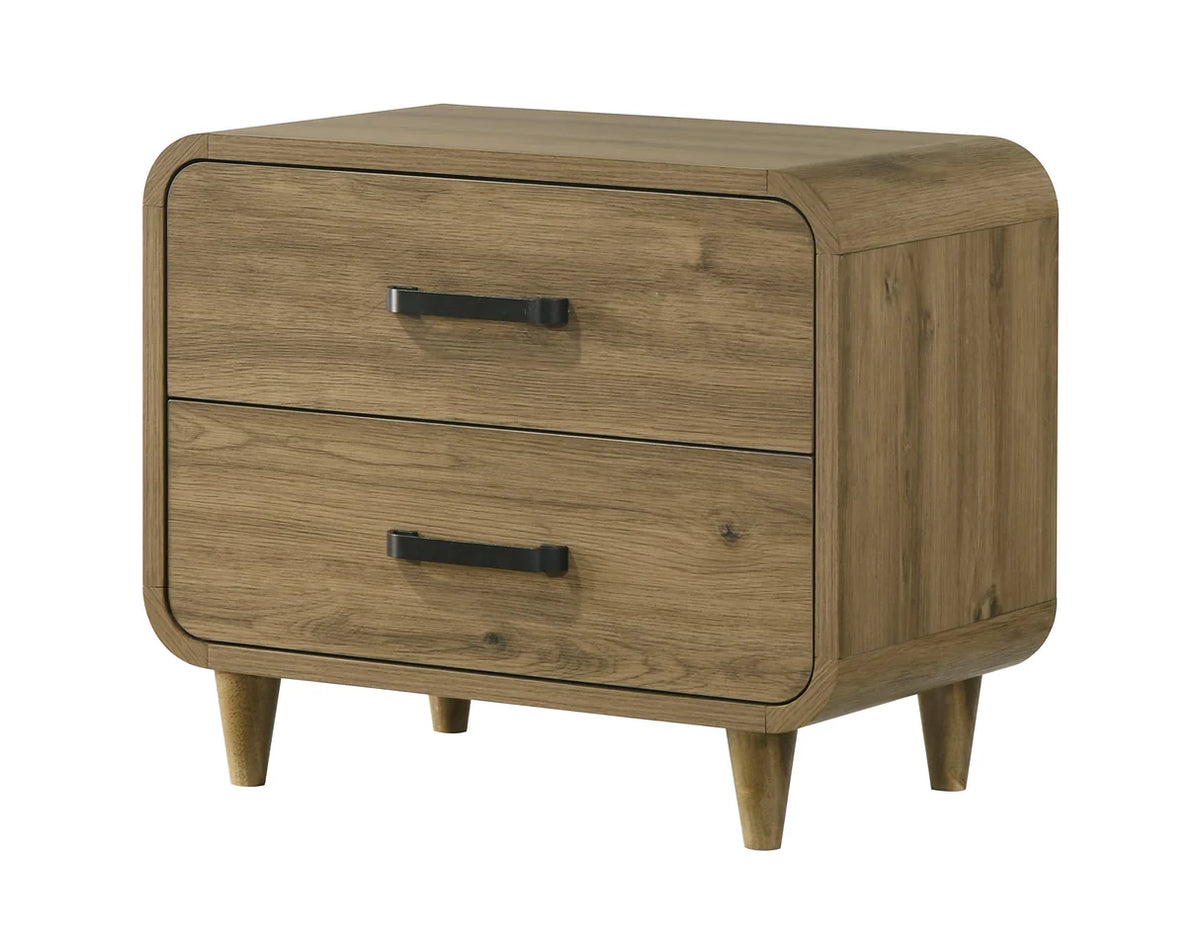 Nyomi Light Brown Wood Nightstand
