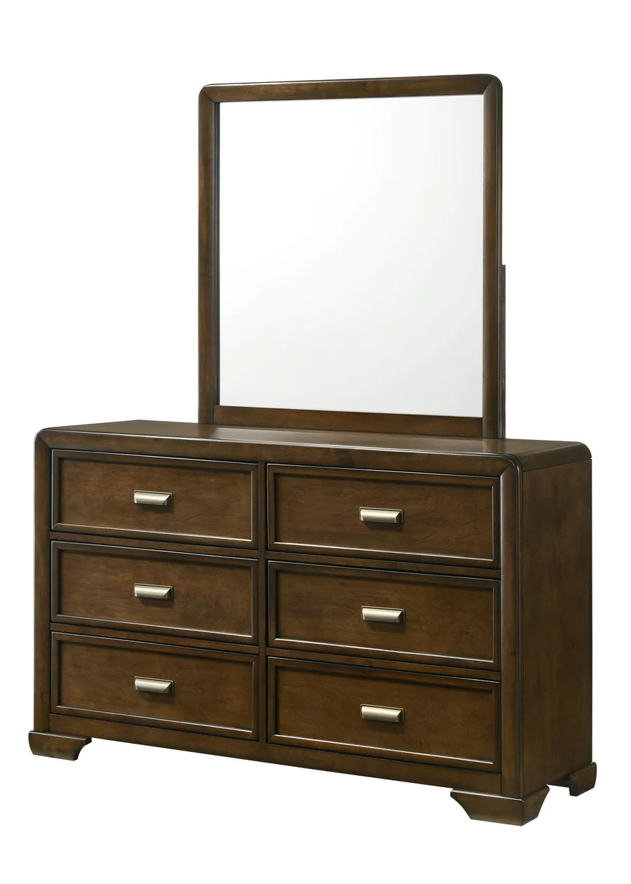 Coffield broad dresser with deep smooth-gliding drawers and sophisticated hardware