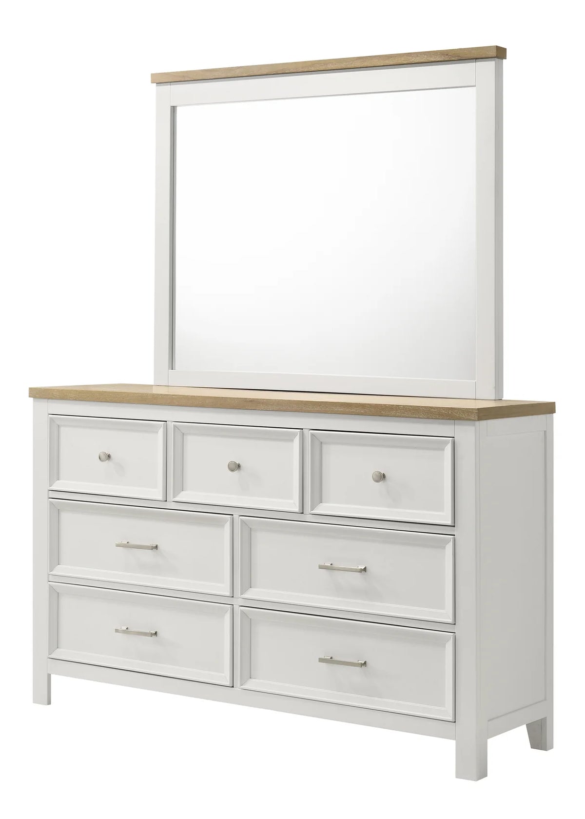 Aston Two-Tone White Storage Bedroom Set