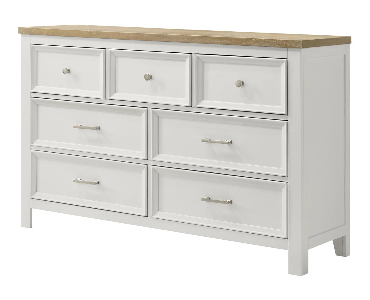 Aston Two-Tone White Storage Bedroom Set