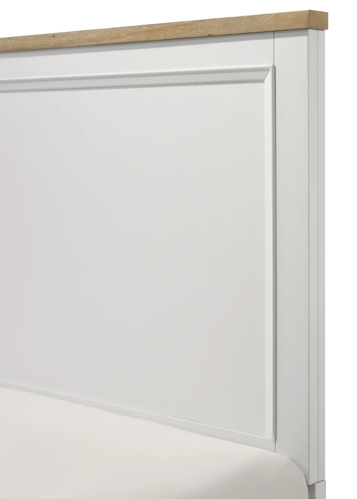 Aston White Two-Tone Platform Storage Bed