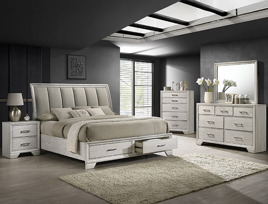 Jaymes Mist Storage Bedroom Set