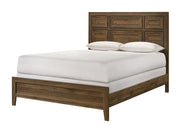 Lorraine Paneled Wood-Tone Bed in Warm Brown