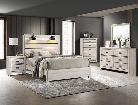 Carter White Platform Bedroom Set