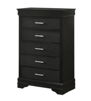 Amalia Black 5-Drawer Chest
