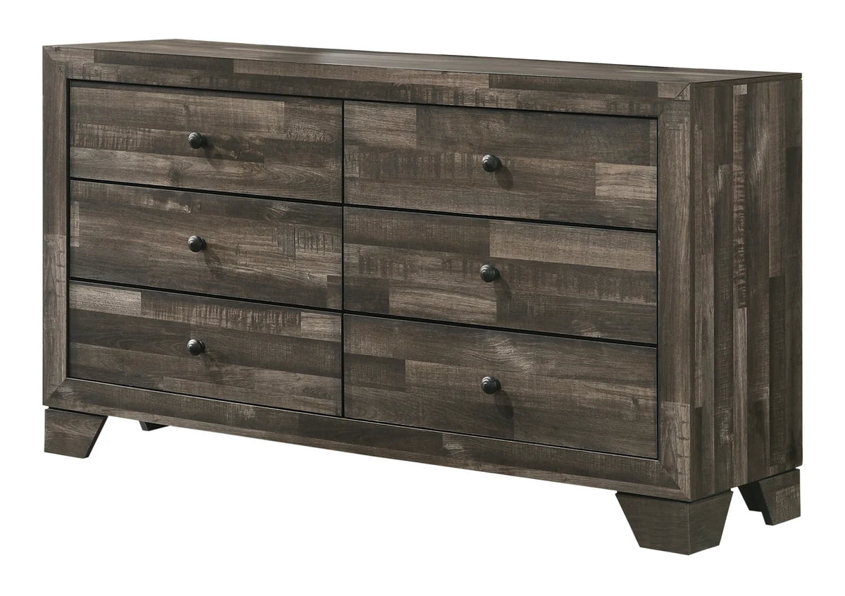Atticus Weathered Brown Bedroom Set