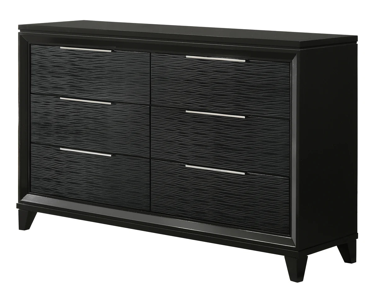 Cressida Black 6-Drawer Dresser with Metallic Accents