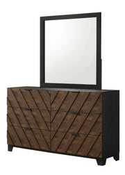 Zane Square Wood-Framed Mirror