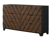 Zane Chevron Six-Drawer Dresser