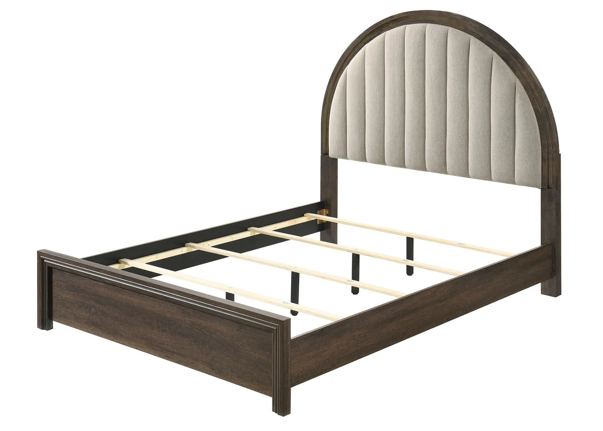 Noreen Upholstered Arched Panel Bed
