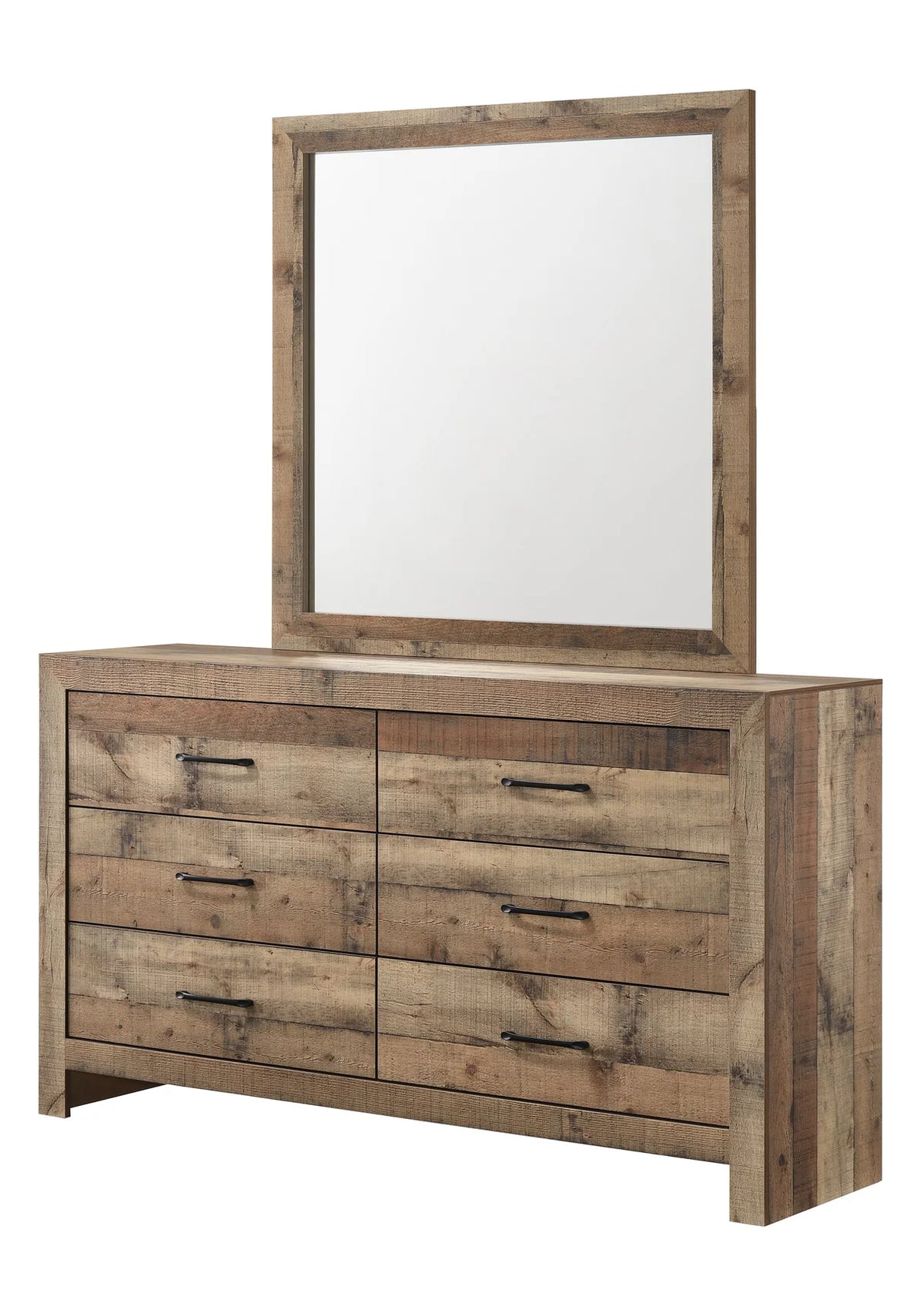 Elmer Rustic Weathered Wood Bedroom Set