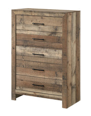 Elmer Rustic Weathered Wood-Tone Chest of Drawers