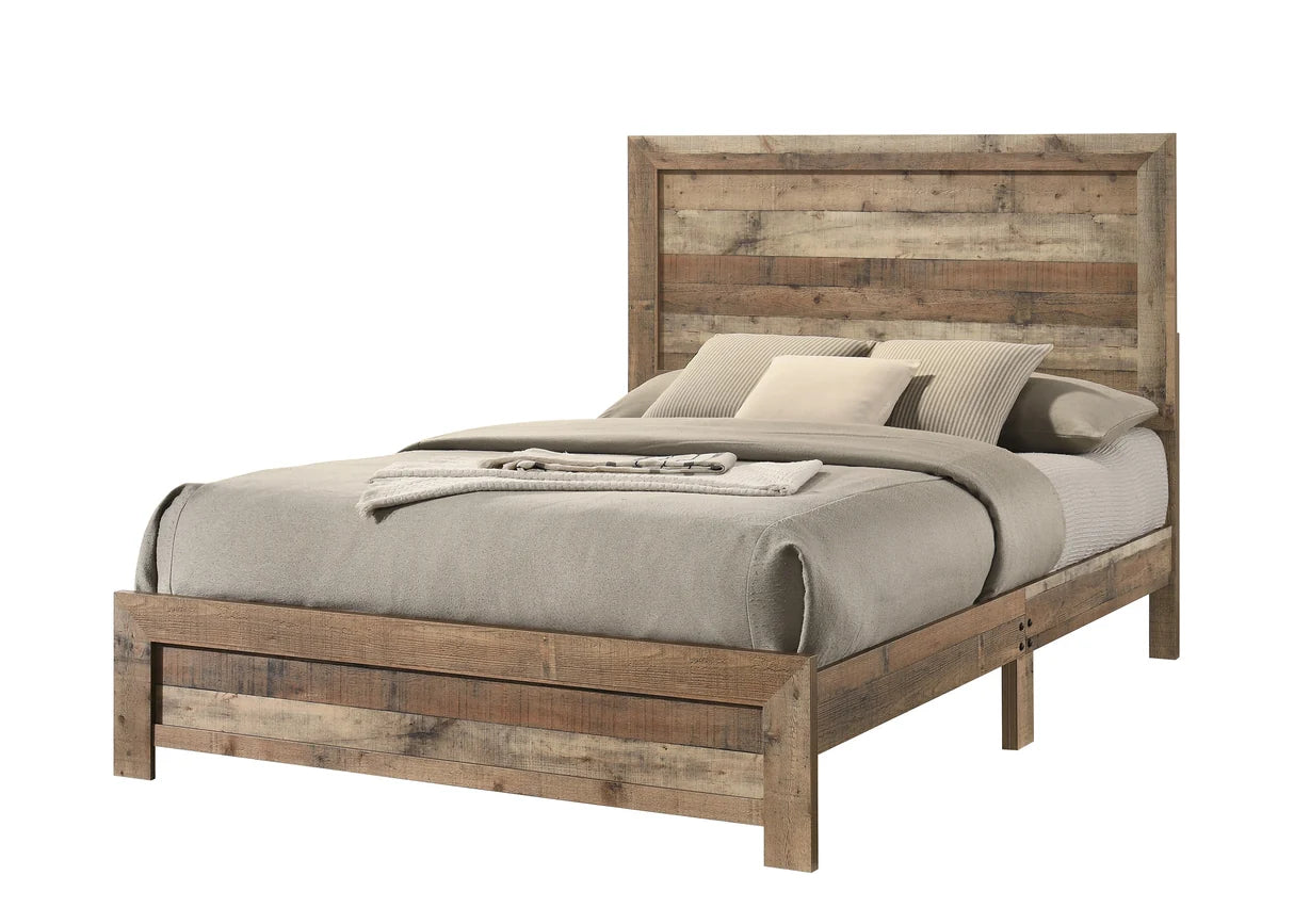 Elmer Rustic Weathered Wood Bedroom Set