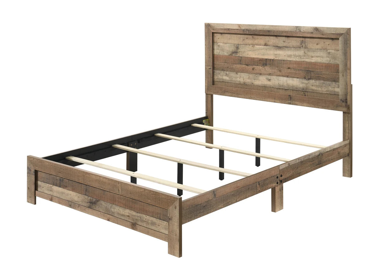 Elmer Rustic Weathered Wood Bedroom Set