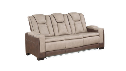 Bruno Durpella Power Reclining Sofa Set | Bluetooth Speakers & LED Lights