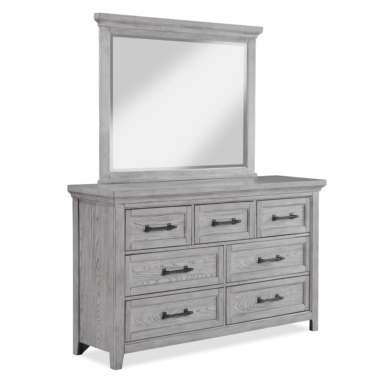 Beckett Weathered Grey Panel Bedroom Set
