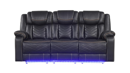 Challenge LED Power Reclining Sofa Set with Bluetooth & USB