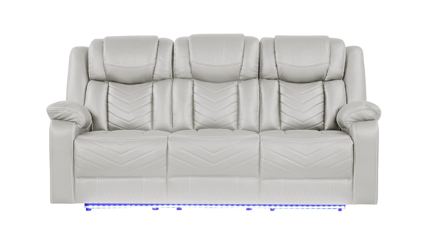 Challenge LED Power Reclining Sofa Set with Bluetooth & USB