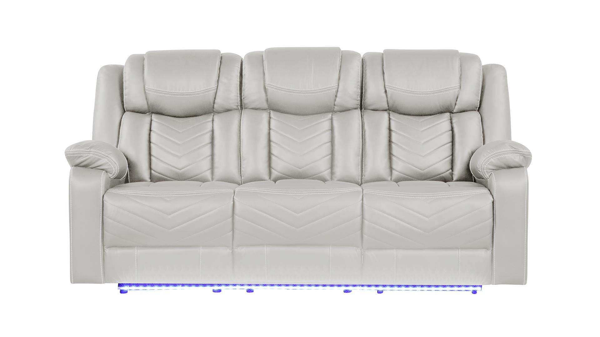 Challenge LED Power Reclining Sofa Set with Bluetooth & USB