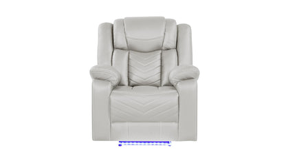 Challenge LED Power Reclining Sofa Set with Bluetooth & USB