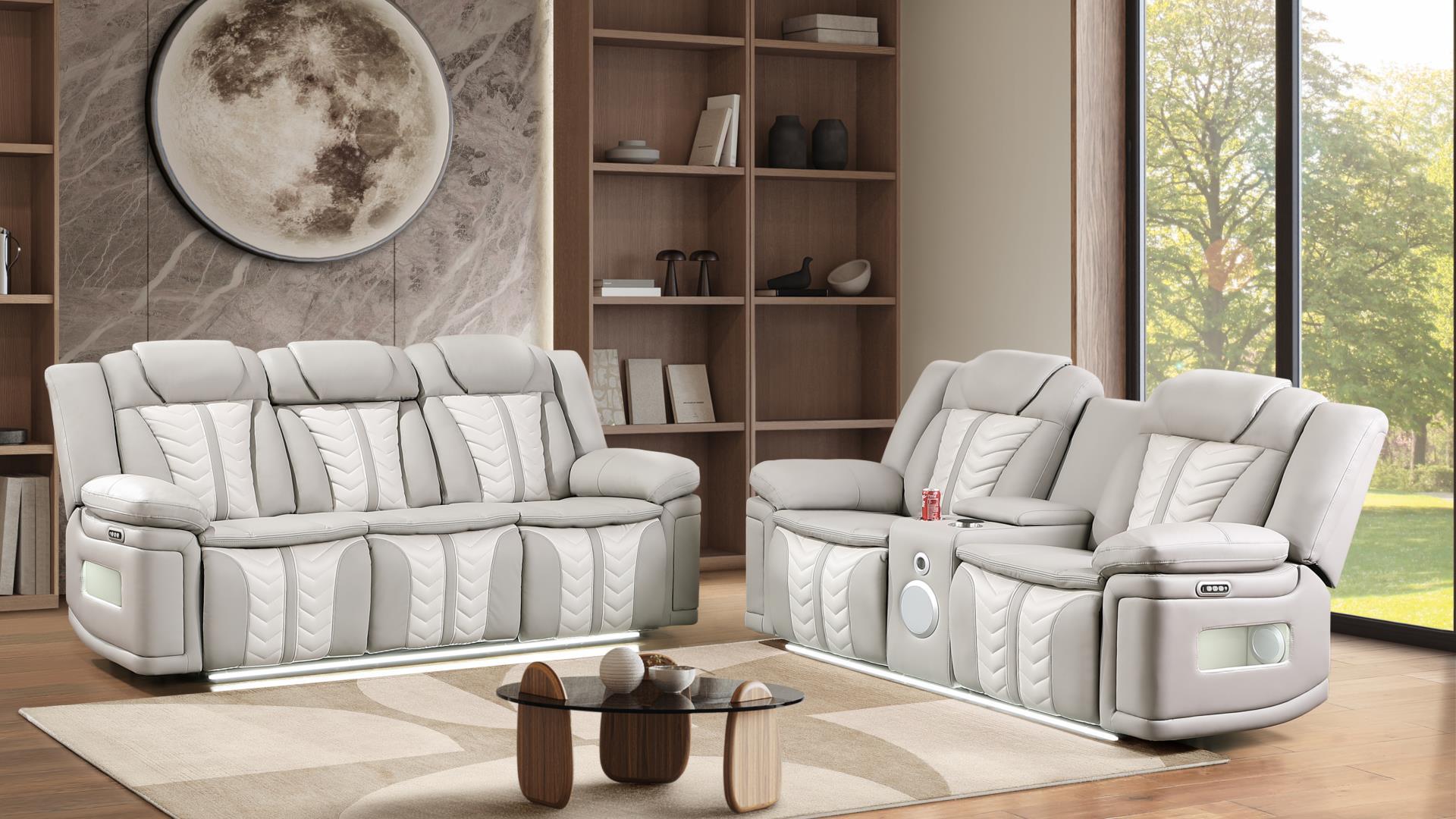Cruiser Power Reclining Sofa Set with Massage, Bluetooth Speakers & Wireless Charging