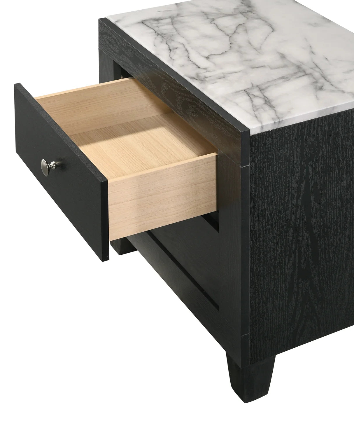 Cadence Dark Wood-Finish Nightstand