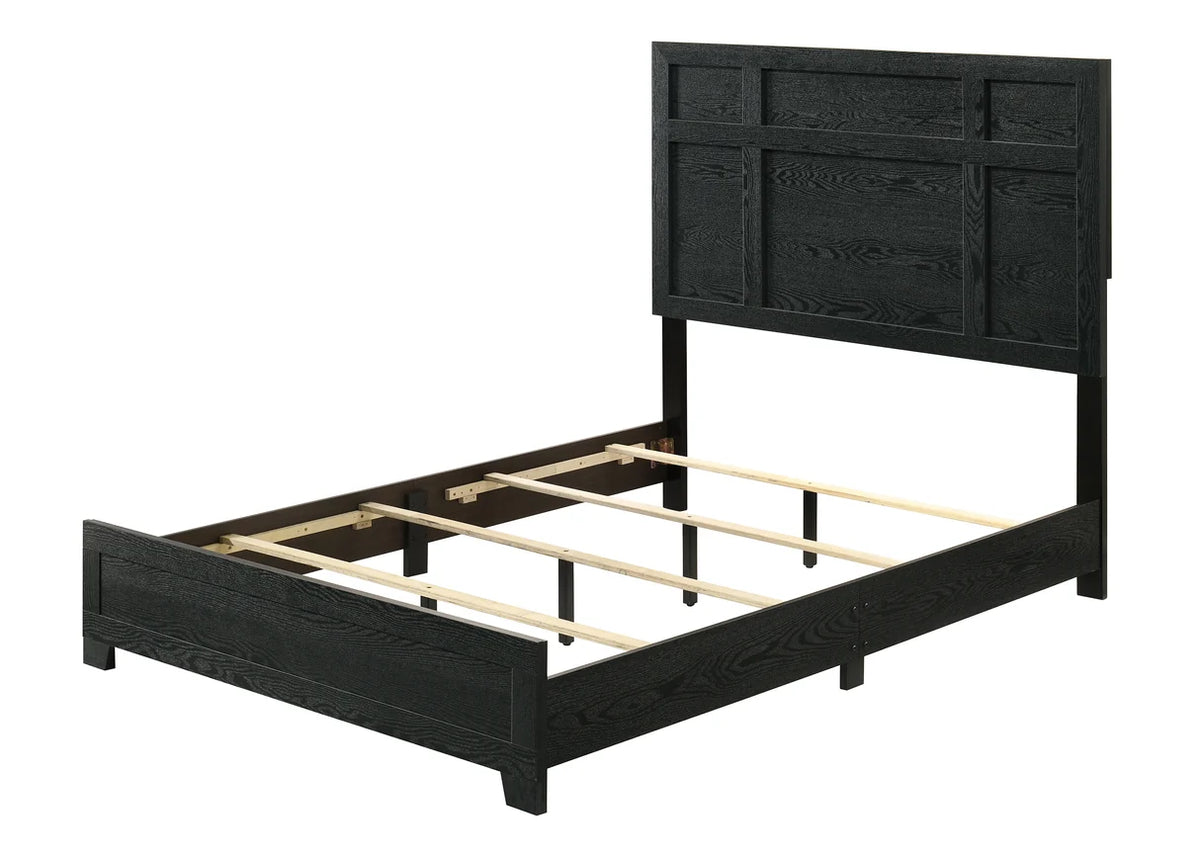 Cadence Panel Bed with Framed Headboard