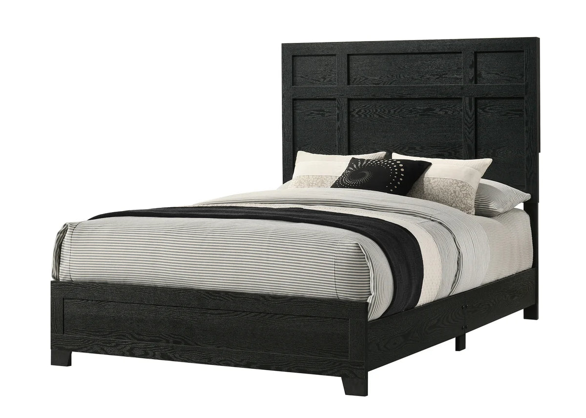 Cadence Panel Bed with Framed Headboard