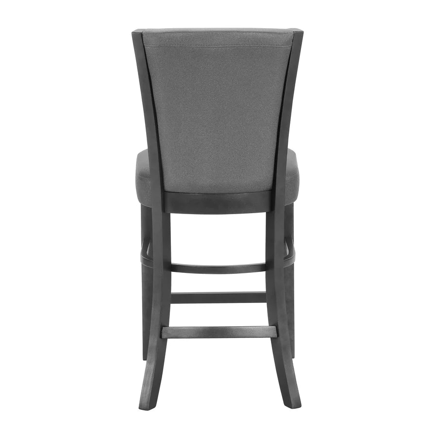 Camelia Counter Height Dining Set with Glass Tabletop & Upholstered Chairs | Modern Contemporary Dining