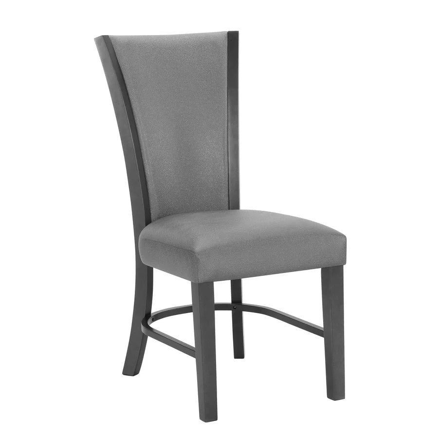 Camelia Dining Set with Glass Top, Upholstered Chairs & Bench | Modern Contemporary Dining Collection
