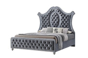Cameo Upholstered Tufted Platform Bed
