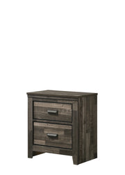 Carter Rustic Two-Drawer Nightstand
