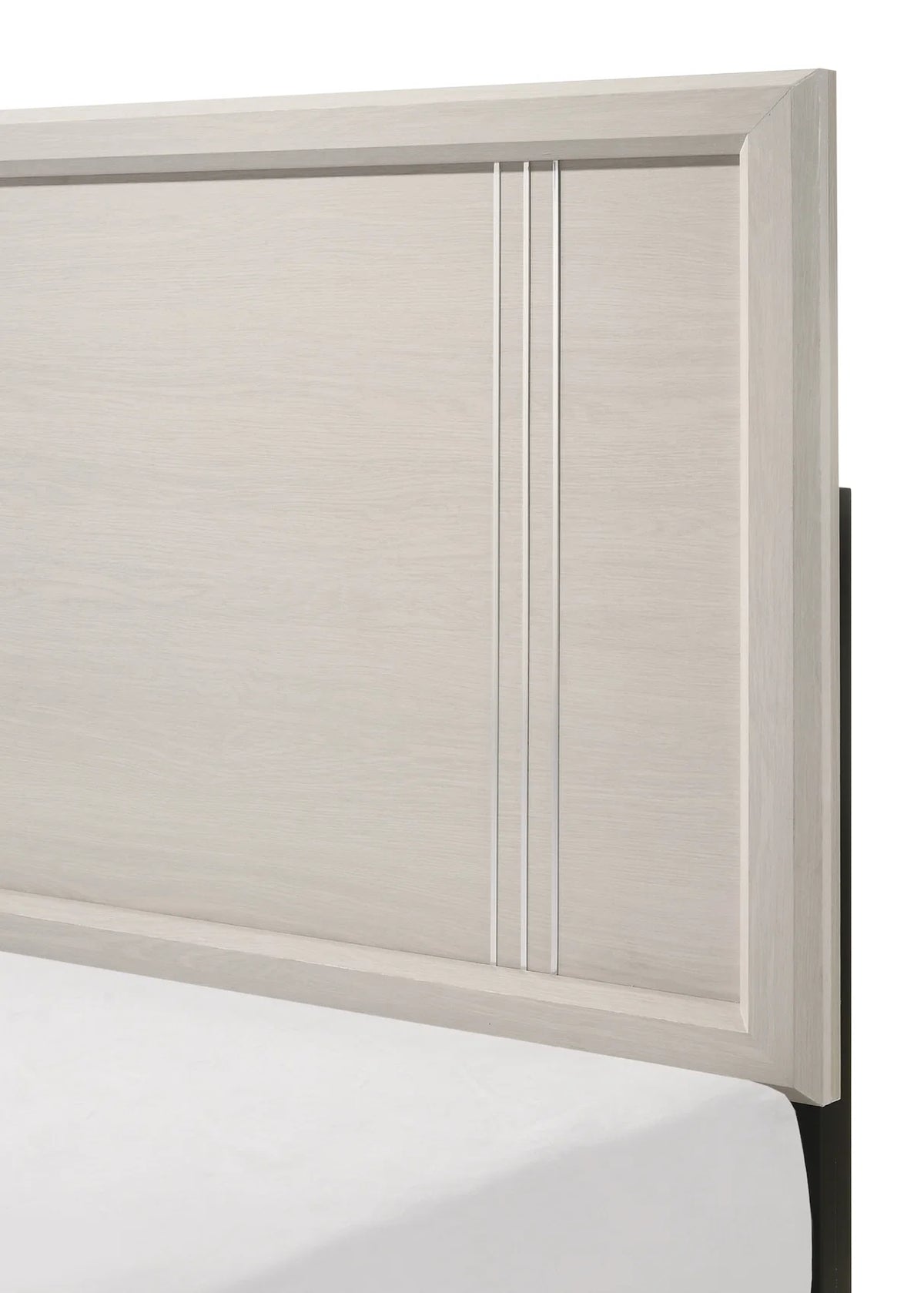 Charlie Whitewashed Panel Bed Frame