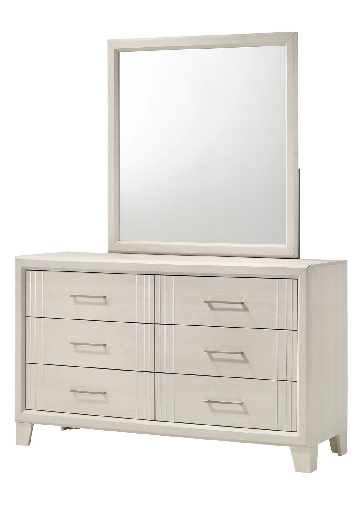 Charlie Modern Whitewashed Bedroom Set