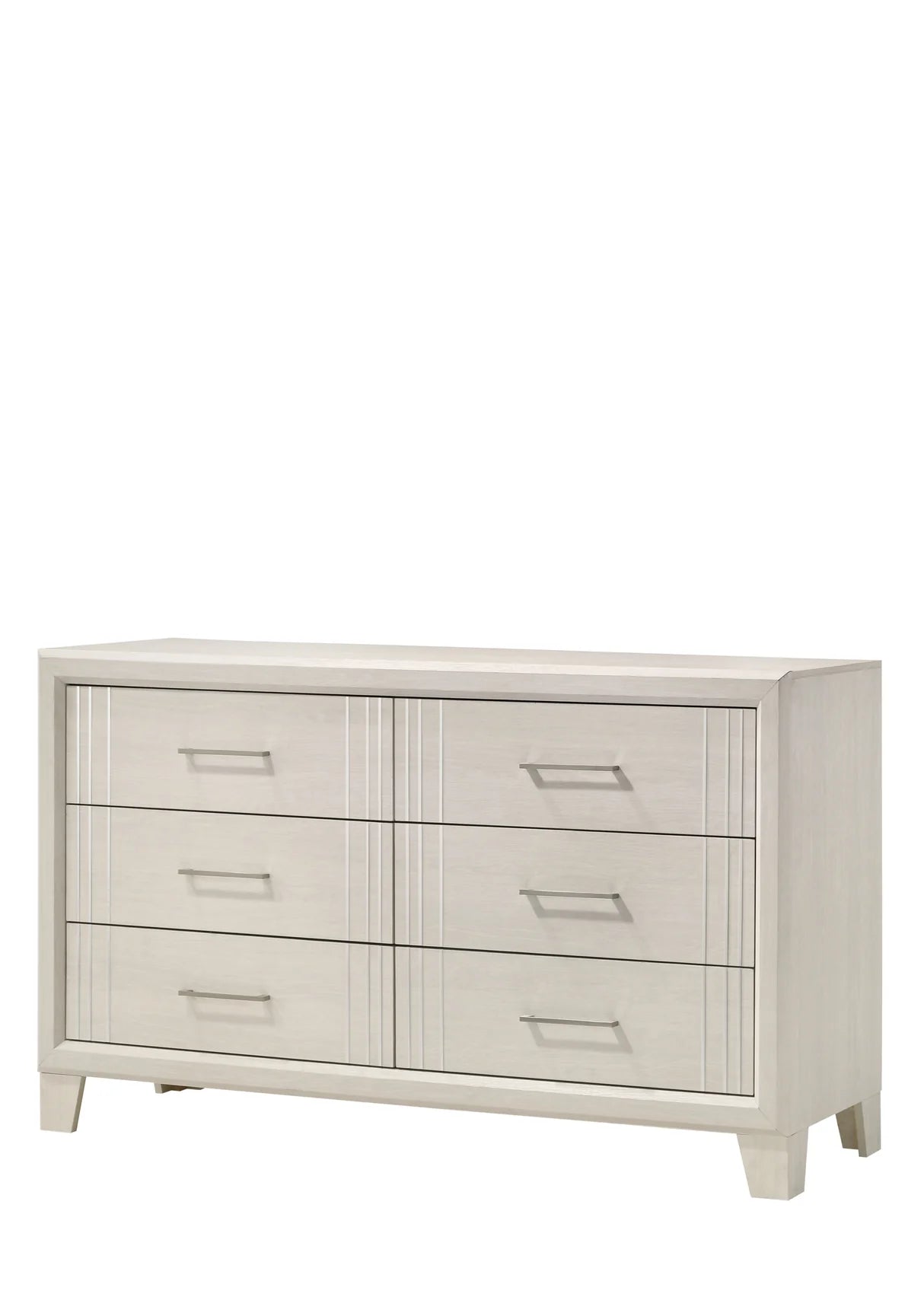 Charlie Modern Whitewashed Bedroom Set